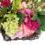 Rangement de panier suspendu d'hortensia dans un panier