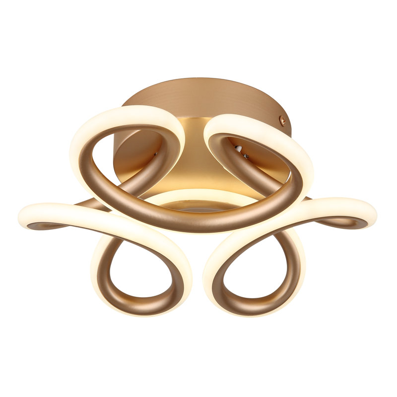 Danni LED Flush Mount, Gold colours