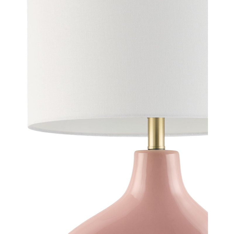 Arlis Ceramic Table Lamp, Pink
