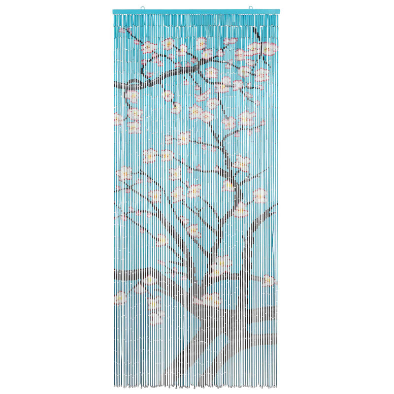 vidaXL Insect Door Curtain Multicolor 78.74 x 35.43 in Bamboo, Sakura, 35.43 x 78.74 in