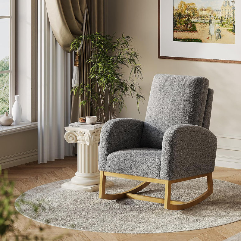 Upholstered Accent Chair, Grey