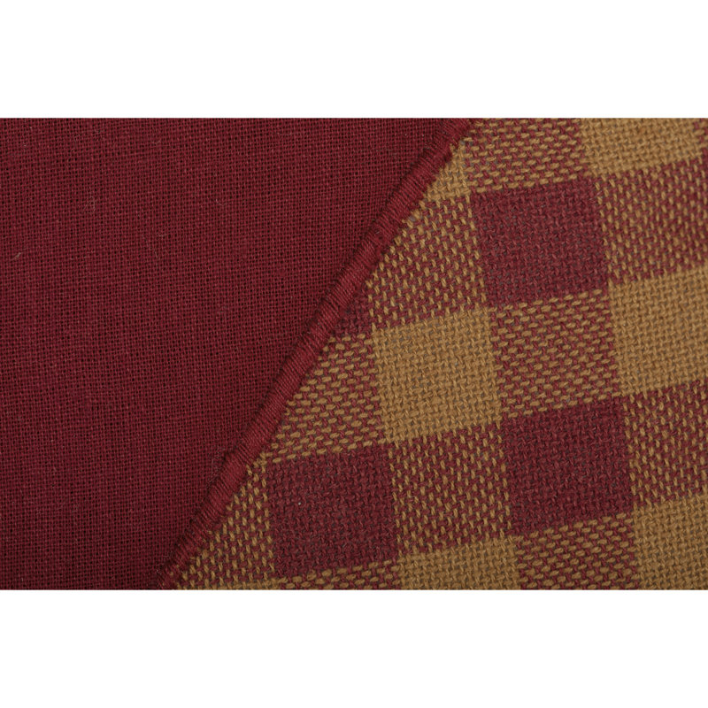 Aliosha Outdoor 3'' Dining Chair Chair Pad, Burgundy / Dark Tan