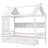 Twin House Beds With Storage Drawers And Window, Solid Wood House Platform Bed Frame With Shelves-1397839691-1397839689