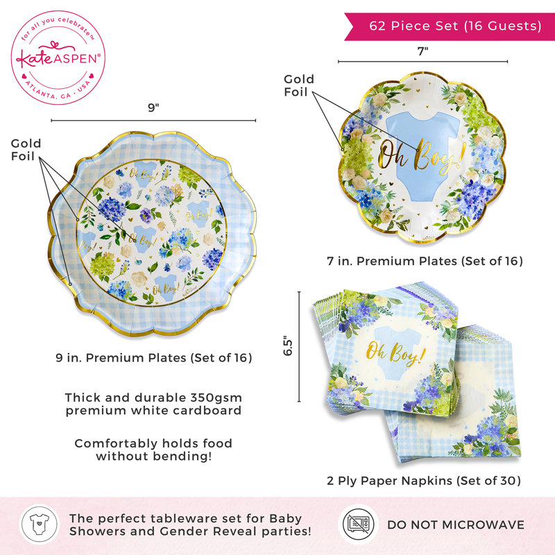 Ensemble de vaisselle Baby Shower Party