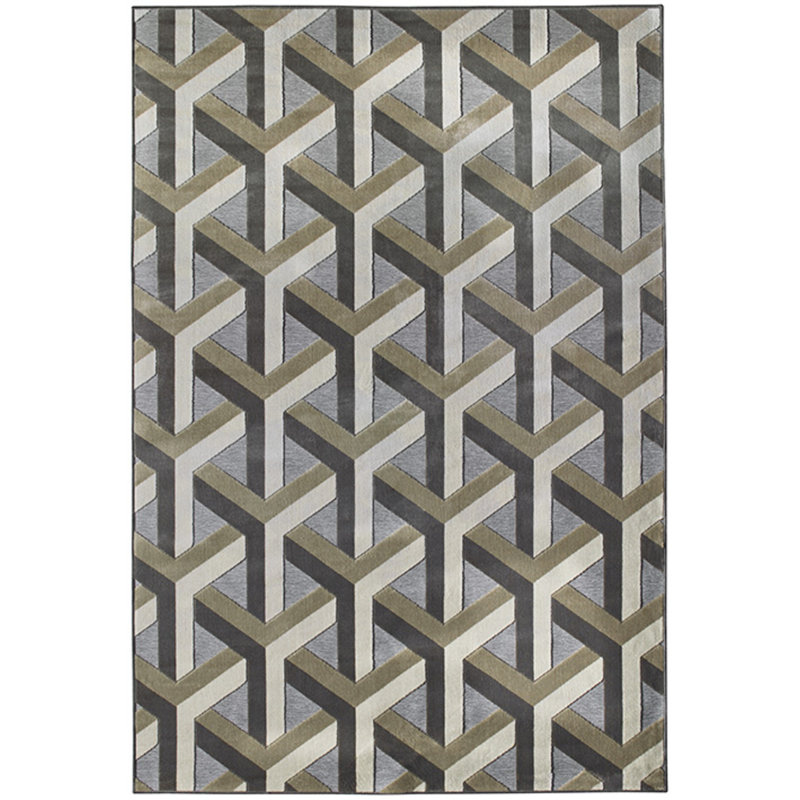 Genova Geometric Area Rug, Rectangle 65 x 110cm