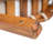 Caldera Coastal Outdoor Loveseat and Coffee Table Set Acacia Wood with Cushions-1619561838
