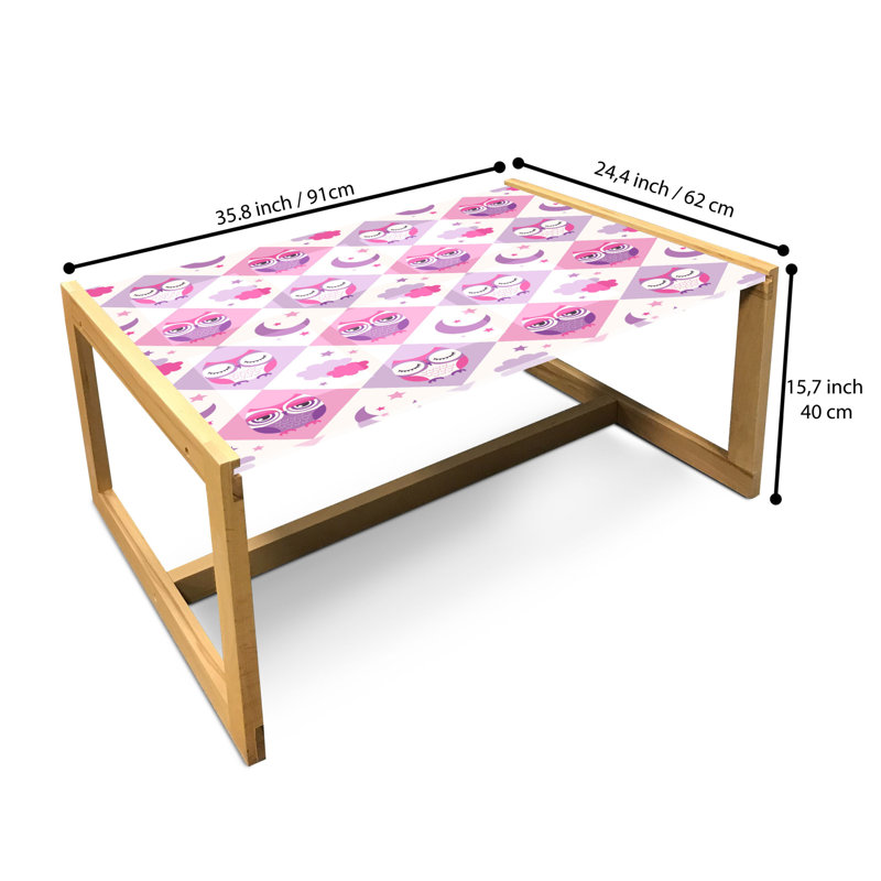 James-Rance Sled Coffee Table, 40cm H x 91cm W x 62cm D