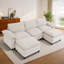 Canapé d'angle rembourré avec 2 repose-pieds-1982651131-1982651133