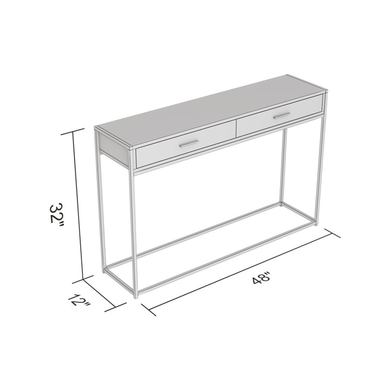 Ikeda 48'' Console Table, Brown