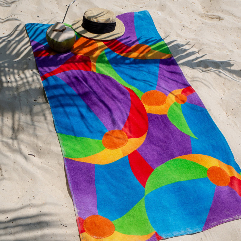 Serviette de plage 100% coton Curtisha