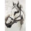Flicka le cheval blanc - Toile encadrée pour décor de ferme
