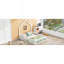 Lit plateforme en bois pleine grandeur avec garde-corps, blanc-1299073054