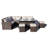 Wicker 8 - Person Patio Conversation Set with Cushions-854611630