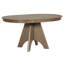 Table de salle à manger extensible vintage pour 4 à 6 personnes, table de ferme rustique avec finition vieillie et pieds croisés robustes-729791761