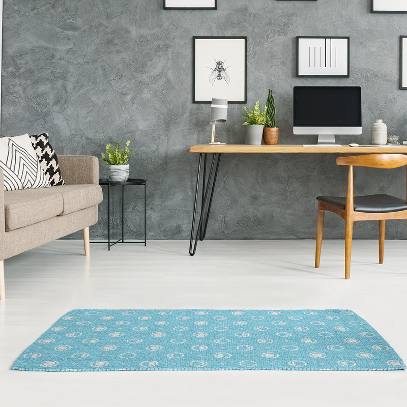 Chenille Geometric Indoor Rug, Rectangle 4' x 6'
