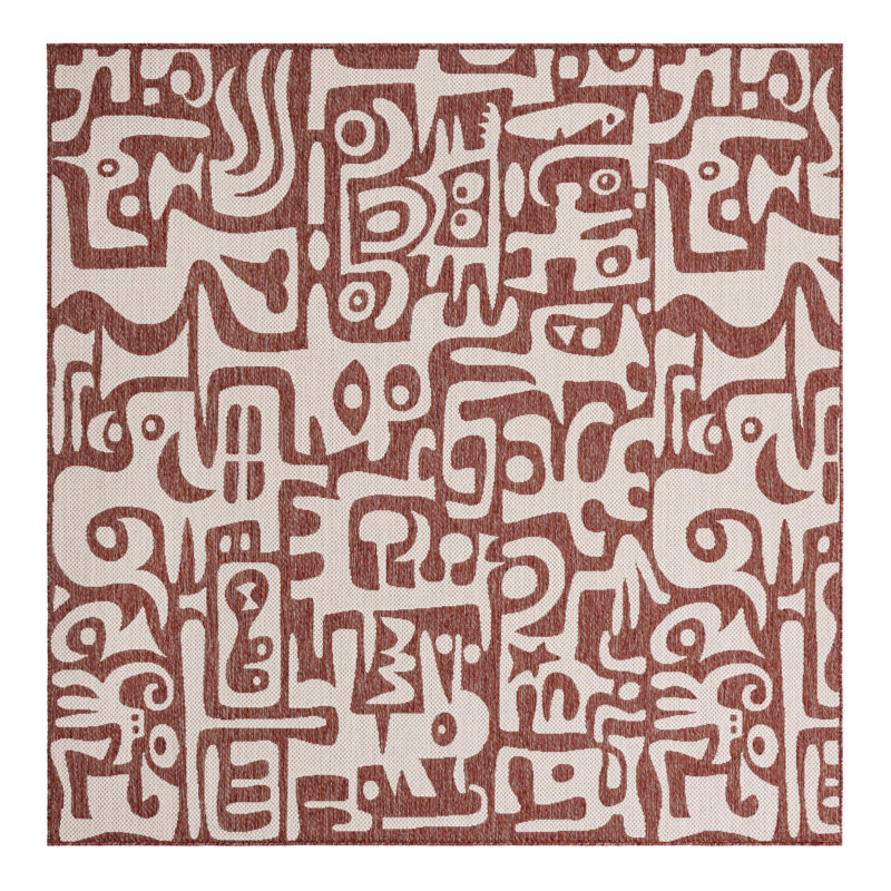 Lyric Hower Indoor/Outdoor Area Rug, Square 7'10"