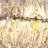 23.62" W Gold Crystal Pumpkin-Shaped 8-Light Chandelier for Dining Room, Living Room and Bedroom