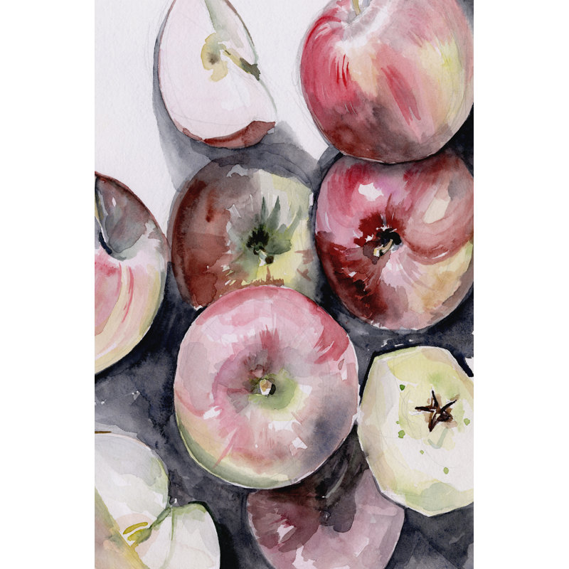«Fruit Slices I» par Jennifer Paxton Parker - peinture sur toile tendue, H 48 po x l 32 po x P 1,25 po