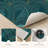 Teal Geometric Non-Slip Washable Kitchen Mats