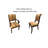 14'' H Cotton Upholstered Beech Armchair