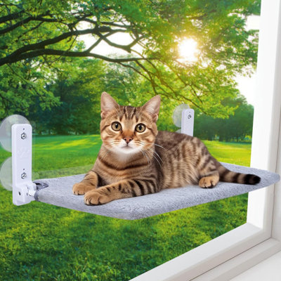 Cat Window Perch Foldable Cat Window Hammock Sunbathing and Climbing Cats Hammock for Window Bed Bearing 40 Pounds