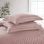 Microfiber 250 TC Reversible Complete Stripe Duvet Cover Set with Pillowcases-112460521-112460519