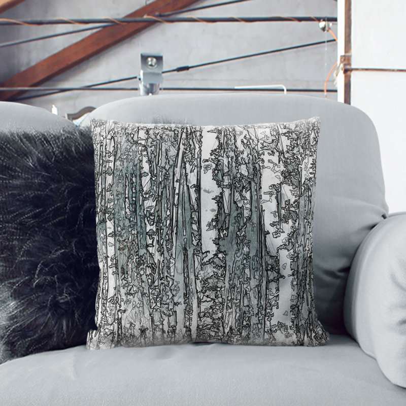 Square Cushion, 55cm H x 55cm W x 20cm D, White
