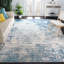 Tapis abstrait gris clair / bleu N'Keal-525112259-447731239