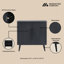 Buffet décoratif gris anthracite