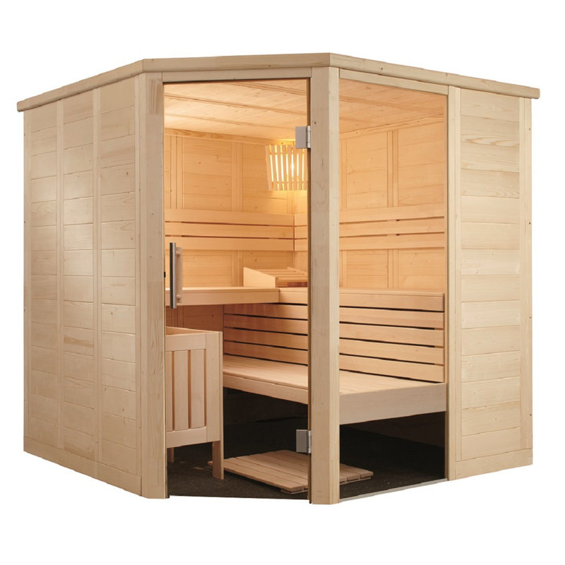 Union Rustic Castleridge Traditional Steam Sauna in Spruce