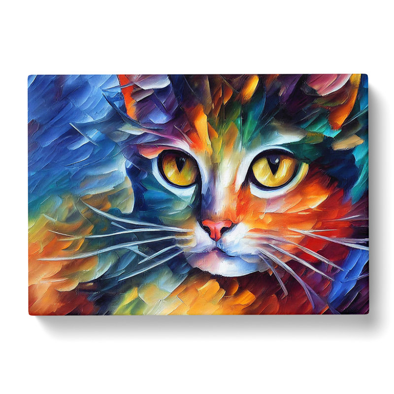 Cat Vol.2 Abstract - Wrapped Canvas, 40cm H x 60cm W x 3cm D