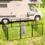 Clôtures pour chien 32 po de hauteur pliable et 12 panneaux pliables en métal pour chien