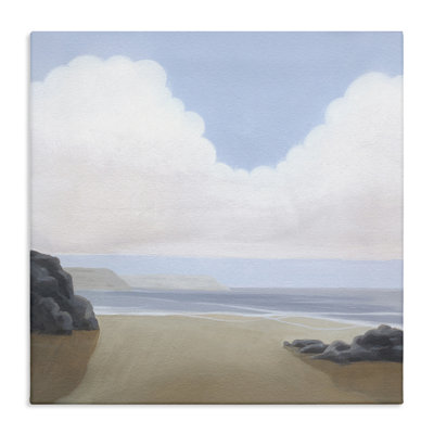 "Fluffy Clouds Over Beach", art mural par Melissa Wang