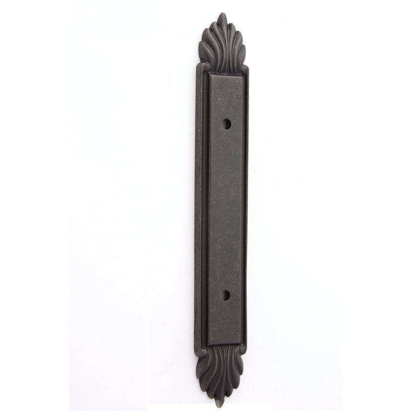 Fiore Brass Back Plate, Chocolate Bronze
