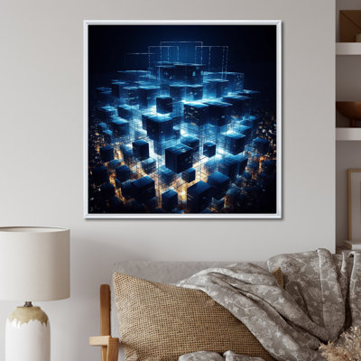 " 3D Cityscape Future Architecture Nova Blue "