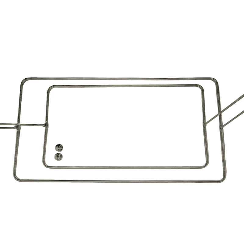 Tringle rectangulaire à rideau de douche extensible, Nickel mat, l 45 po x P 25 po