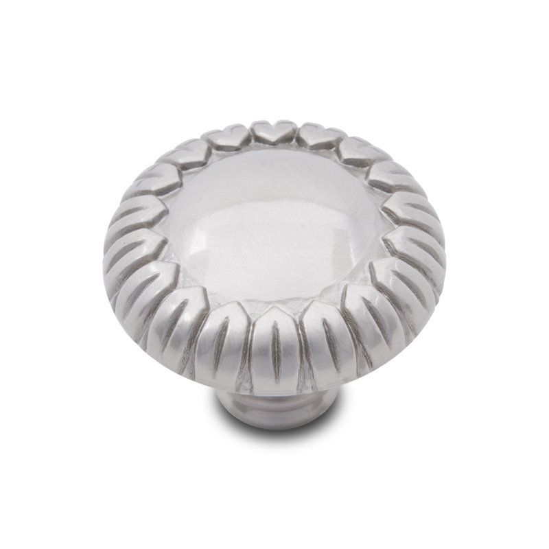 Poignée champignon avec pétales End CK Series, Grand, Nickel satiné