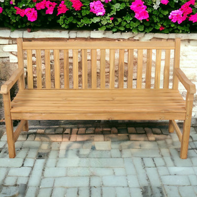 Amiracle Solid Wood Teak Outdoor Bench
