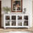 60.4'' W Sideboard With Glass Doors-566776725