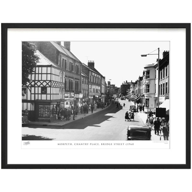 Morpeth, Chantry Place, Bridge Street C1960 - Single Picture Frame Print, 40cm H x 50cm W x 2.3cm D