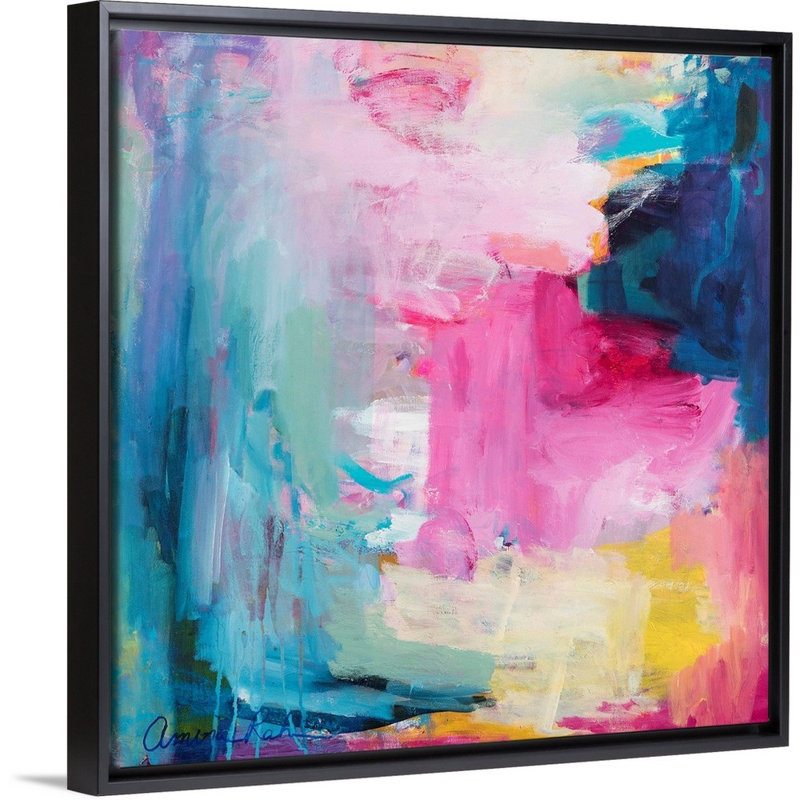 «Angelina» par Amira Rahim - impression, Toile encadrée, H 31,25 po x l 31,25 po, Noir