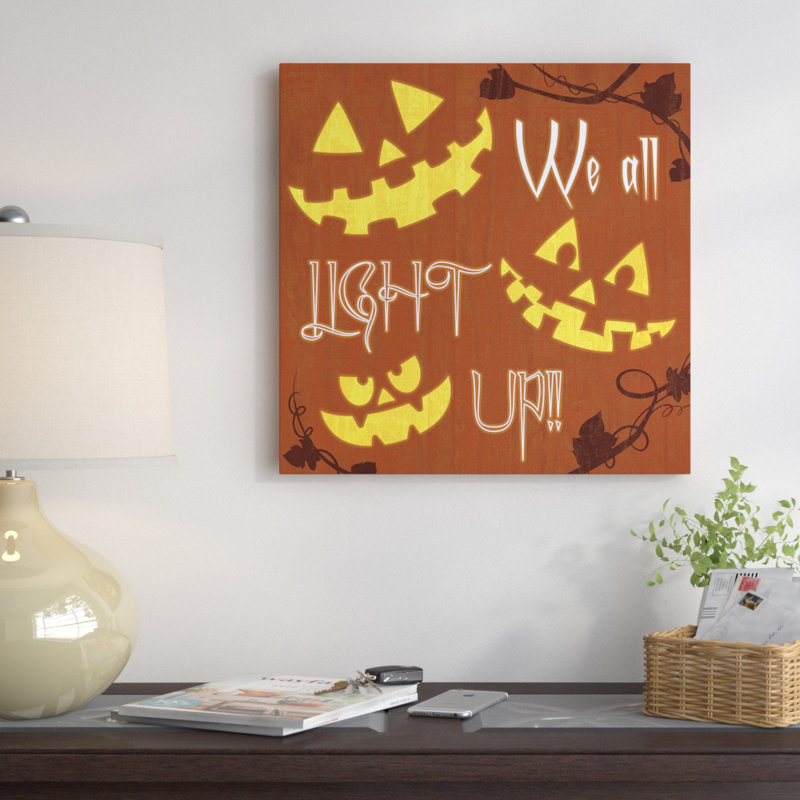 «We All Light Up», impression sur toile tendue, H 18 po x l 18 po x P 1,5 po, Toile encadrée noire, Pas de tapis