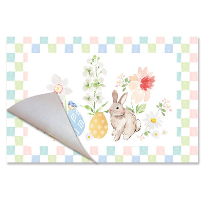 Bunny Checkerboard 24-Sheet Premium Paper Placemats