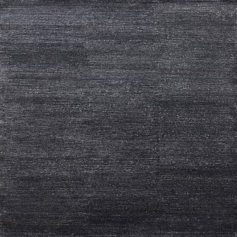 Tapis noir cuivre à motif abstrait, Carré 6 pi