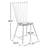 Metal Windsor Back Side Chair in Black
