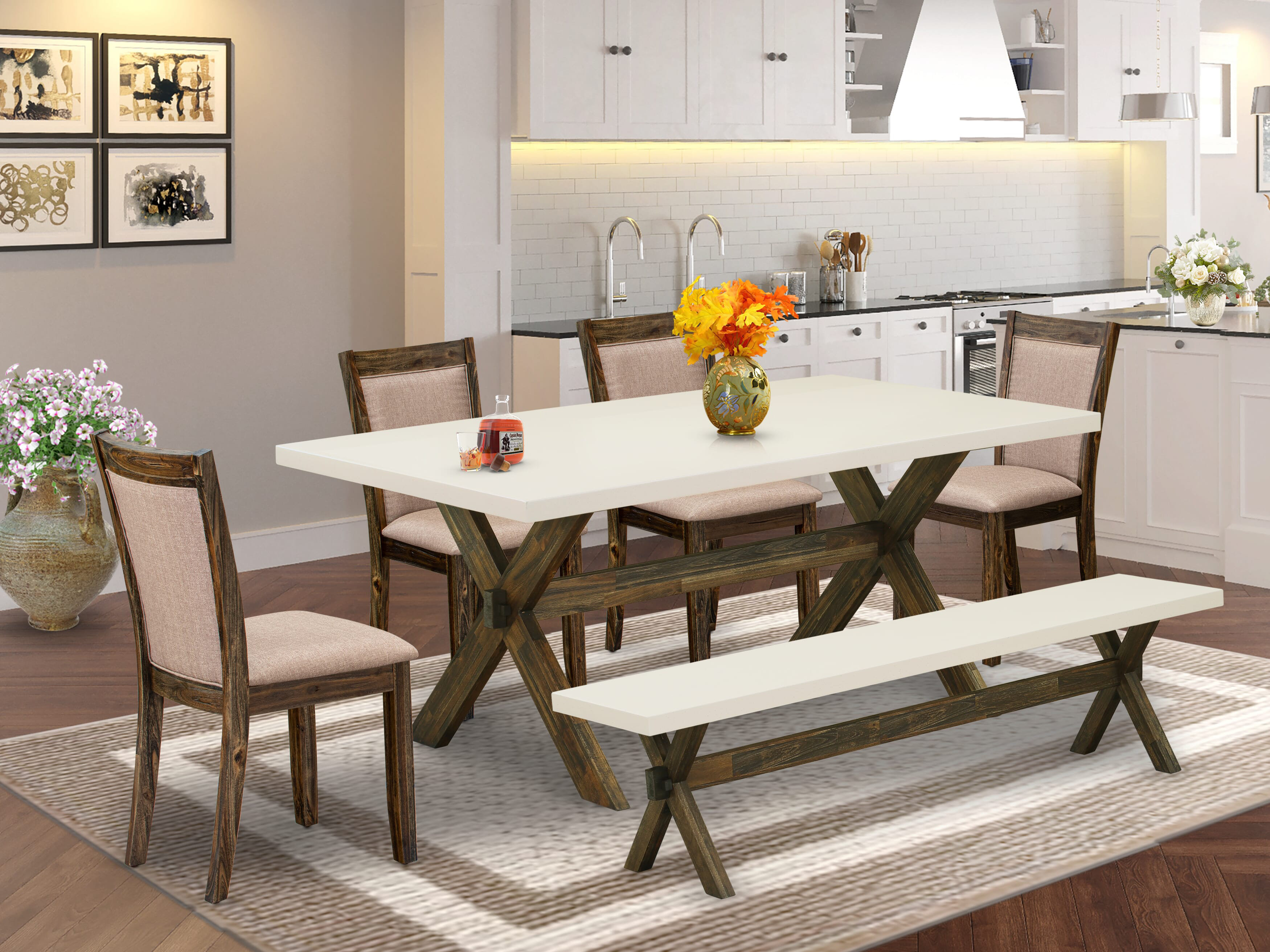 Rosalind Wheeler 6 Piece Kitchen Dining Table Set- A Kitchen Table with ...