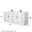 Beckett TK 84'' W Double Vanity-2080885333-2080885334-2080885328