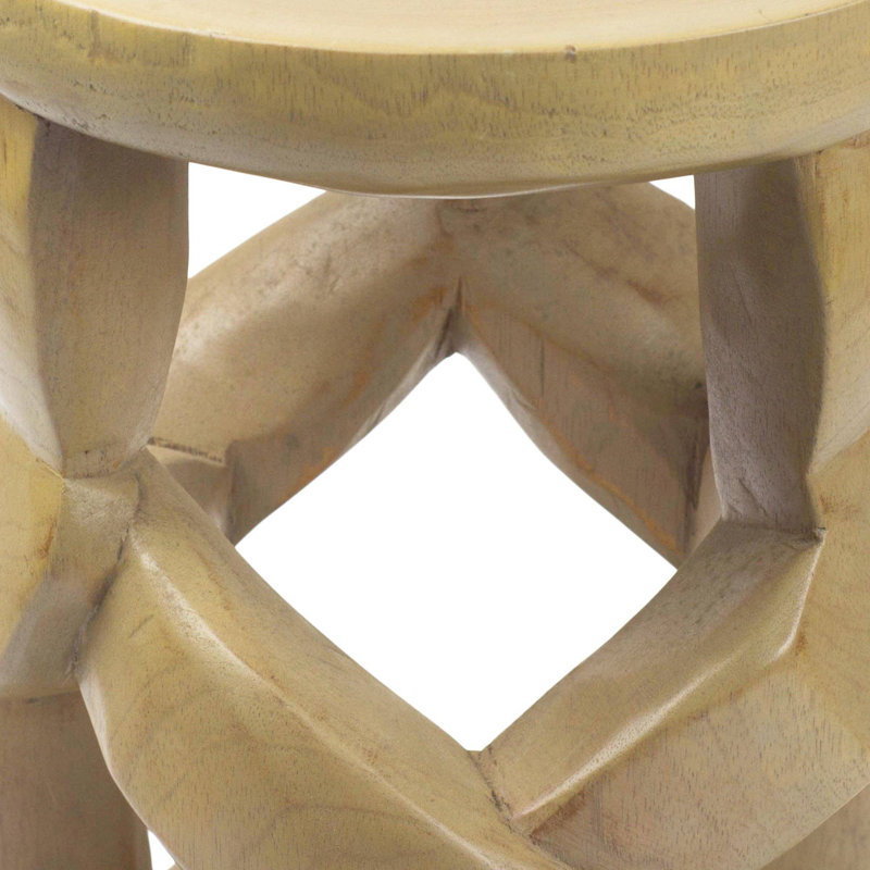 Minard Solid Wood Accent Stool