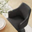 Fauteuil pivotant en cuir Lippa-105239693-105239694