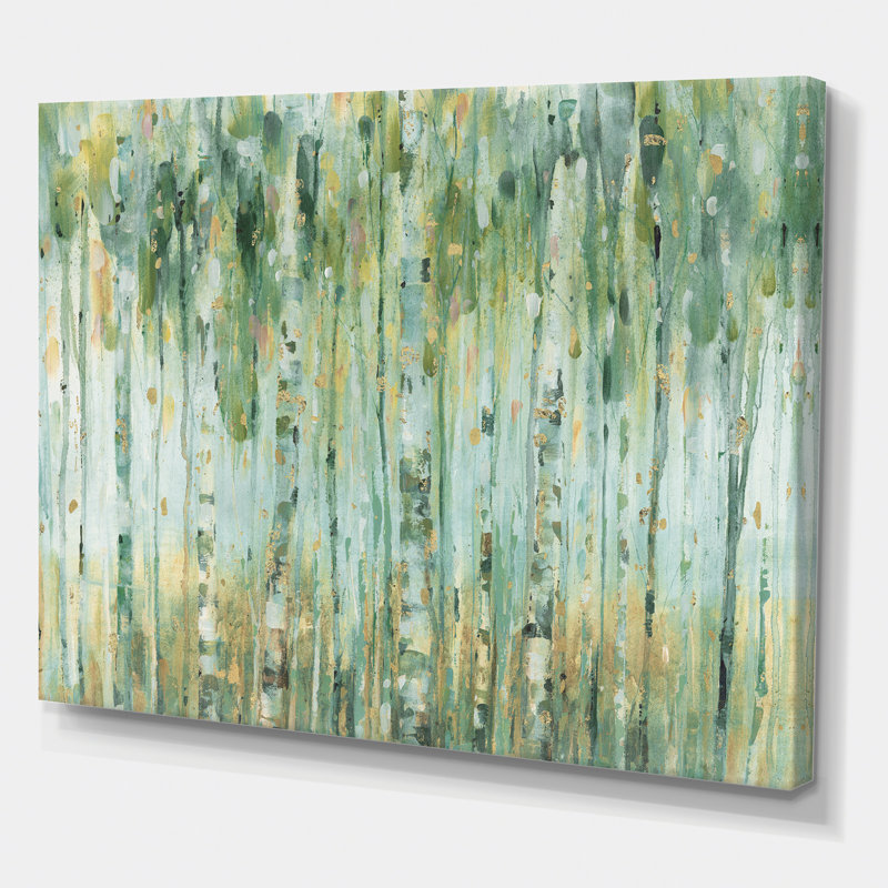 «The Birch Forest II», reproduction d'art sur toile tendue, H 24 po x l 32 po x P 1 po